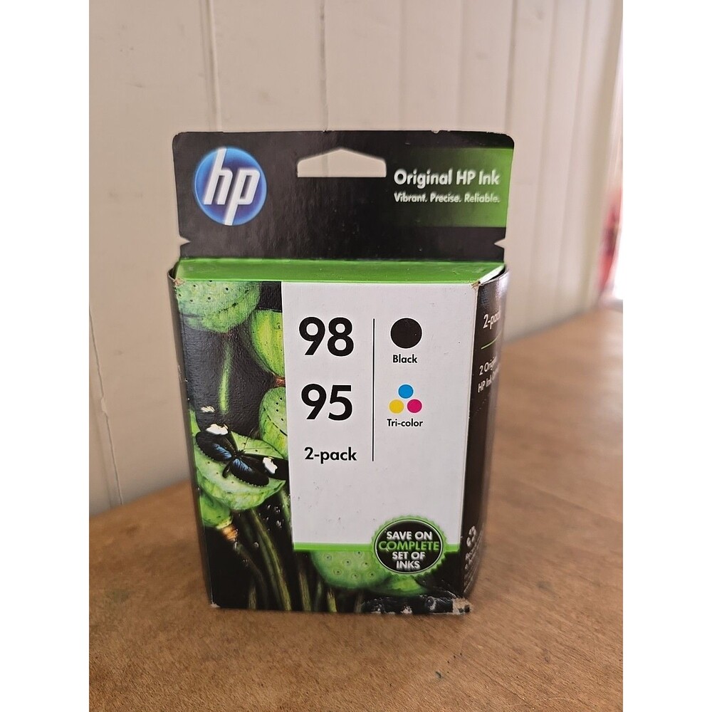 New HP 95 & 98 Black & Tri-Color Ink Combo Pack CB327FN Expired